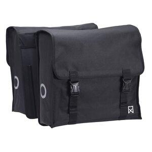 Willex sac double de vélo 46 l noir