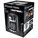 Russell hobbs cafetière retro noir classique 1000 w 1 25 l