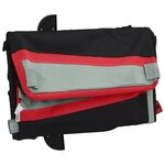 vidaXL Remorque de vélo noir et rouge 30 kg fer