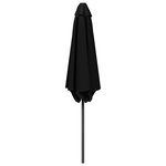vidaXL Parasol de jardin 230 x 230 cm Polyester Rectangulaire Noir
