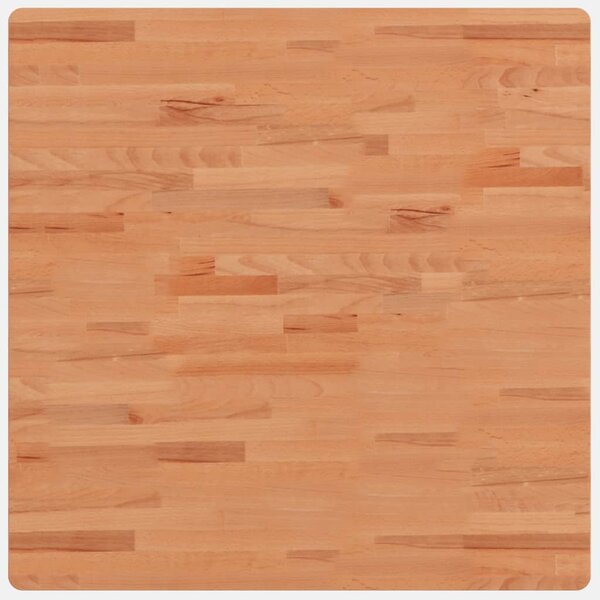 vidaXL Dessus de table 80x80x1 5 cm carré bois massif de hêtre