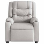 vidaXL Fauteuil inclinable gris nuage tissu