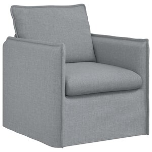 vidaXL Canapé Gris clair 195 x 82 x 85 cm tissu