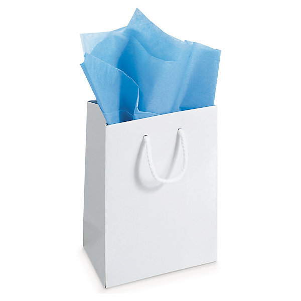 Papier de soie en rame bleu ciel 50 x 75 cm (lot de 480)