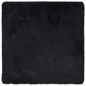 vidaXL Tapis shaggy à poils longs NAVARRA noir 200x200 cm polyester