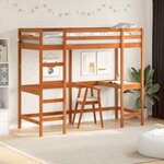vidaXL Lit superposé sans matelas 75x190 cm bois de pin massif