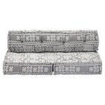 vidaXL Pouf Gris clair Tissu