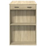 vidaXL Table de bar chêne sonoma 102x70x103 5 cm bois d'ingénierie