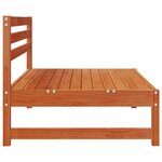 vidaXL Sofa de jardin milieu Pin massif Brun Ciré 240 x 84 x 70 cm
