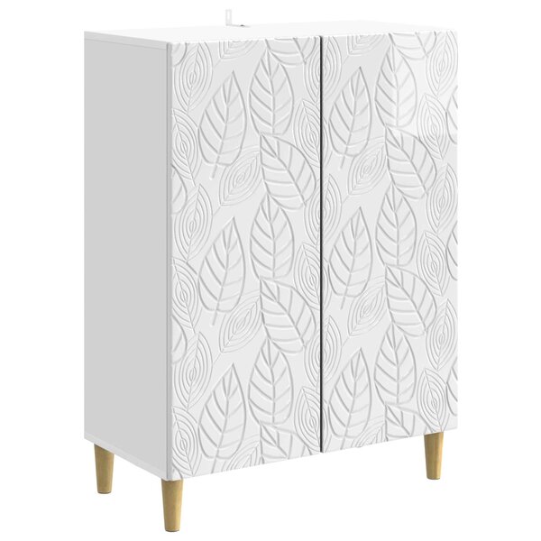 vidaXL Buffet Blanc brillant 66 x 34 5 x 90 cm Bois d'ingénierie