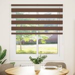 vidaXL Store zèbre marron 135x100cm largeur du tissu 130 9cm polyester