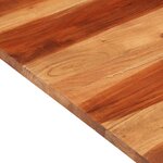 vidaXL Dessus de table bois massif d'acacia 25-27 mm 70x70 cm