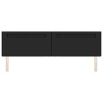 vidaXL Tête de lit LED Noir 200 cm Cuir synthétique