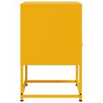 vidaXL Tables de chevet 2 Pièces jaune moutarde 36x39x60 5 cm acier