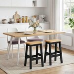 vidaXL Tabouret de bar haut EKAI 2 pc Noir 40 x 29 x 63 cm