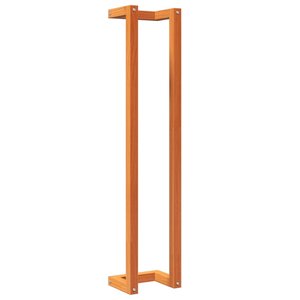 vidaXL Porte-serviette marron cire 23x18x110 cm bois de pin massif