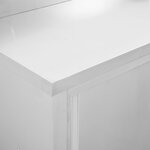 vidaXL Tables avec portes coulissantes 2 Pièces 240x50x(95-97) cm Inox