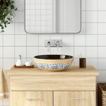 vidaXL Vasque à poser multicolore rond Φ41x14 cm céramique