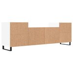 vidaXL Meuble TV Blanc 160x35x55 cm Bois d'ingénierie