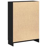vidaXL Bibliothèque chêne noir 82 5x30 5x115 cm bois d'ingénierie