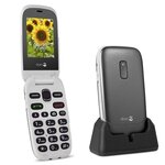 Téléphone portable avec grand écran - doro 6030 (noir & blanc)