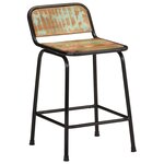 vidaXL Tabourets de bar lot de 4 46x35 5x70cm bois massif récupération
