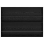 vidaXL Étagère à magazines avec étagère Chêne noir 100 x 12 x 70 cm