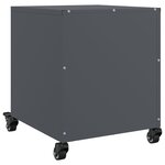 vidaXL Table de chevet anthracite 36x39x43 5 cm acier