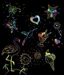 Mon 1er scratch art pochoir