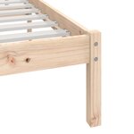 vidaXL Cadre de lit Bois de pin massif 200x200 cm