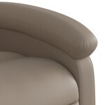 vidaXL Fauteuil inclinable Cappuccino Similicuir
