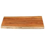 vidaXL Dessus de table 90x80x3 8 cm rectangulaire bois massif d'acacia