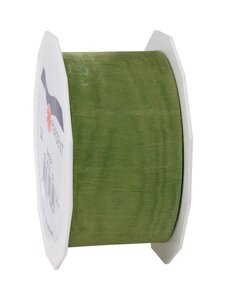 Organza sheer 25-m-rouleau 40 mm olive
