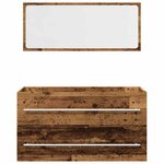 vidaXL Ensemble de meubles salle de bain 2 Pièces bois d'ingénierie