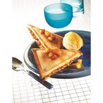 Tefal accessoires xa800212 lot de 2 plaques croque triangle snack collection