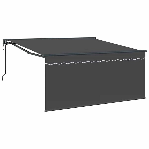 vidaXL Auvent Rétractable Anthracite 300 x 250 cm