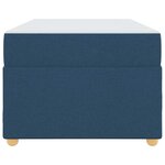 vidaXL Cadre de lit avec matelas Bleu 90 x 190 cm tissu