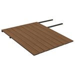 vidaXL Panneaux de terrasse et accessoires WPC Marron/gris 16 m² 2 2 m