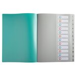 Trieur Polypropylène Recyclé 12 Compartiments Maïa - Couleurs Assorties - X 8 - Exacompta