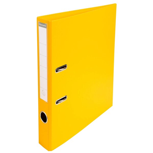 Classeur À Levier Pvc A4 Dos De 50mm. - Jaune - X 10 - Exacompta