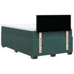 vidaXL Sommier à lattes de lit avec matelas vert foncé 120x190 cm