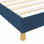 vidaXL Cadre de lit avec tête de lit Bleu 80 x 200 cm tissu