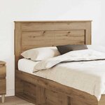 vidaXL Tête de lit Chêne artisanal 120 cm Bois d'ingénierie