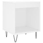 vidaXL Tables de chevet 2 Pièces blanc 40x35x50 cm bois d’ingénierie