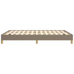 vidaXL Cadre de lit Taupe 160x200 cm Tissu