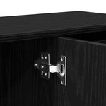 vidaXL Buffet chêne noir 91x29 5x75 cm bois d'ingénierie