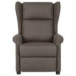 vidaXL Fauteuil de massage Marron Tissu