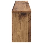vidaXL Porte-manteau mural avec étagère Montage mural avec stockage Bois ancien 100 x 16 x 26 cm