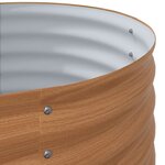 vidaXL Jardinière surélevée Marron 400 x 80 x 81 cm Acier