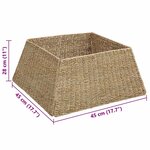 vidaXL Collier de sapin de Noël Marron 60 x 60 x 28 cm